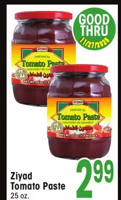 Jewel-Osco Ziyad Tomato Paste offer