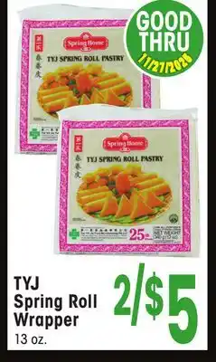 Jewel-Osco TYJ Spring Roll Wrapper offer