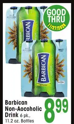 Jewel-Osco Barbican Non-Aocoholic Drink offer