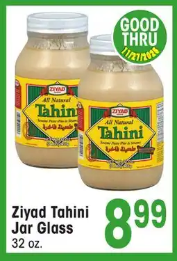 Jewel-Osco Ziyad Tahini Jar Glass offer