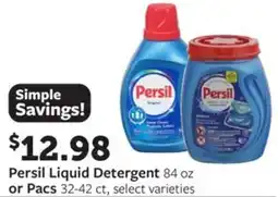 Fareway Persil Liquid Detergent or Pacs offer