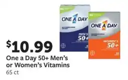 Fareway One a Day 50+ Men's or Women's Vitamins offer