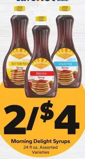Save a Lot Morning Delight Syrups offer