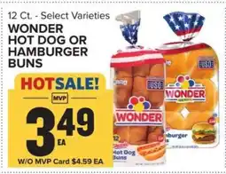Food Lion Wonder Hot Dog or Hamburger Buns offer
