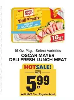 Food Lion Oscar Mayer Deli Fresh Lunch Meat offer