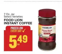 Food Lion FOOD LION INSTANT COFFEE offer