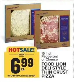 Food Lion Food Lion Deli Style Thin Crust Pizza offer