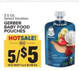 Food Lion GERBER BABY FOOD POUCHES offer