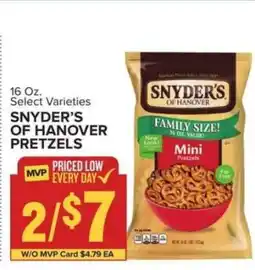 Food Lion Snyder's of Hanover Pretzels offer
