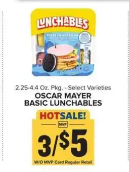 Food Lion Oscar Mayer Basic Lunchables offer