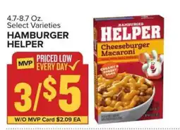 Food Lion Hamburger Helper offer