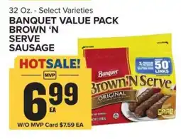 Food Lion Banquet Value Pack Brown ‘N Serve Sausage offer