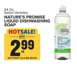 Food Lion NATURE’S PROMISE LIQUID DISHWASHING SOAP offer