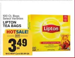 Food Lion Lipton Tea Bags offer