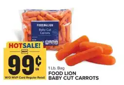 Food Lion FOOD LION BABY CUT CARROTS offer