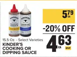 Food Lion KINDER’S COOKING OR DIPPING SAUCE offer