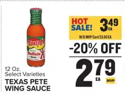 Food Lion Texas Pete Wing Sauce offer