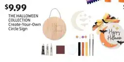 Aldi THE HALLOWEEN COLLECTION Create-Your-Own Circle Sign offer