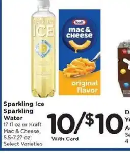Kroger Sparkling Ice Sparkling Water or Kraft Mac & Cheese offer