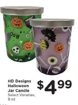 Kroger HD Designs Halloween Jar Candle offer