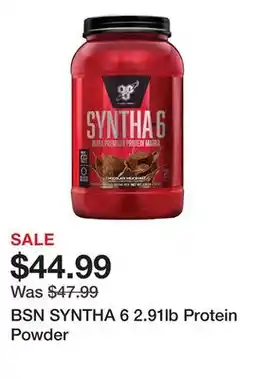 Dick's Sporting Goods BSN SYNTHA 6 2.91lb Protein Powder offer