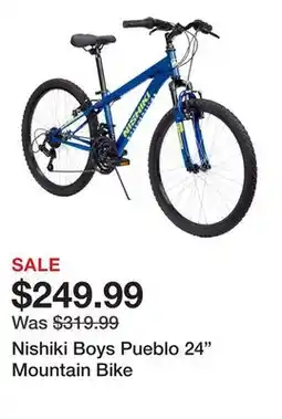 Dick's Sporting Goods Nishiki Boys Pueblo 24 Mountain Bike offer
