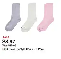 Dick's Sporting Goods DSG Crew Lifestyle Socks - 3 Pack offer