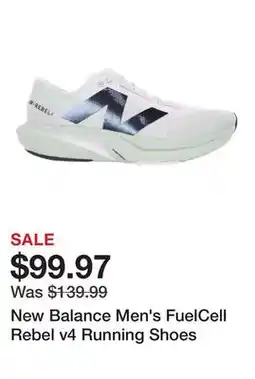 Dick's Sporting Goods New Balance Men's FuelCell Rebel v4 Running Shoes offer