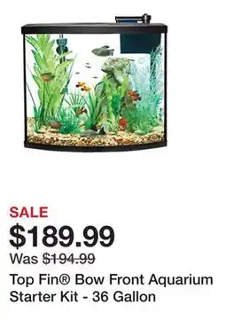 Petsmart Top Fin Bow Front Aquarium Starter Kit - 36 Gallon offer