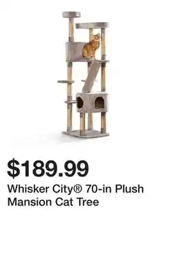 Petsmart Whisker City 70-in Plush Mansion Cat Tree offer