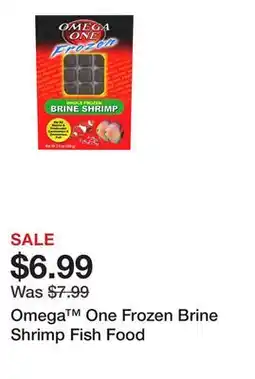 Petsmart Omega One Frozen Brine Shrimp Fish Food offer