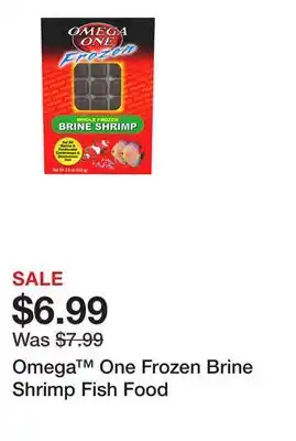 Petsmart Omega One Frozen Brine Shrimp Fish Food offer