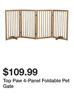 Petsmart Top Paw 4-Panel Foldable Pet Gate offer