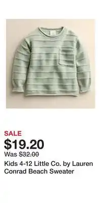 Kohl's Kids 4-12 Little Co. by Lauren Conrad Beach Sweater offer