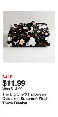 Kohl's The Big One Halloween Oversized Supersoft Plush Throw Blanket offer