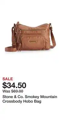Kohl's Stone & Co. Smokey Mountain Crossbody Hobo Bag offer