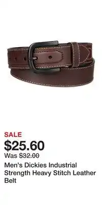 Kohl's Men's Dickies Industrial Strength Heavy Stitch Leather Belt offer