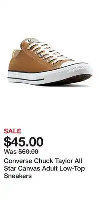 Kohl's Converse Chuck Taylor All Star Canvas Adult Low-Top Sneakers offer