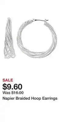 Kohl's Napier Braided Hoop Earrings offer