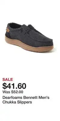 Kohl's Dearfoams Bennett Men's Chukka Slippers offer
