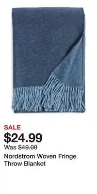 Nordstrom Nordstrom Woven Fringe Throw Blanket offer