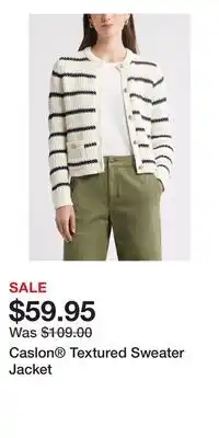 Nordstrom Caslon Textured Sweater Jacket offer