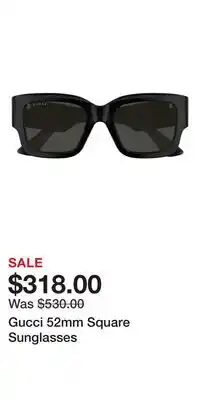 Nordstrom Gucci 52mm Square Sunglasses offer