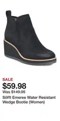Nordstrom Söfft Emeree Water Resistant Wedge Bootie (Women) offer