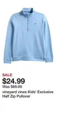 Nordstrom vineyard vines Kids' Exclusive Half Zip Pullover offer