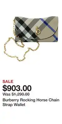 Nordstrom Burberry Rocking Horse Chain Strap Wallet offer