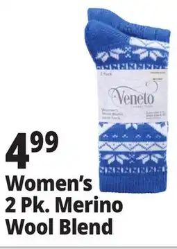 Ocean State Job Lot Women's 2 Pk. Merino Wool Blend offer