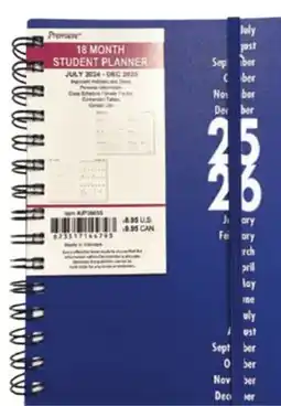 Ocean State Job Lot 6x8 2025/202618 Month Student Planners offer