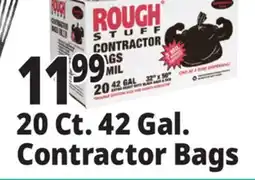Ocean State Job Lot Rough Stuff 42 Gal Contractor Trash Bags 20 Count offer