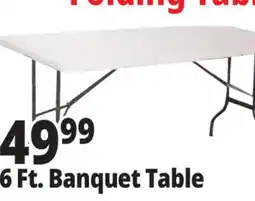 Ocean State Job Lot Enduro 6' Folding Banquet Table offer